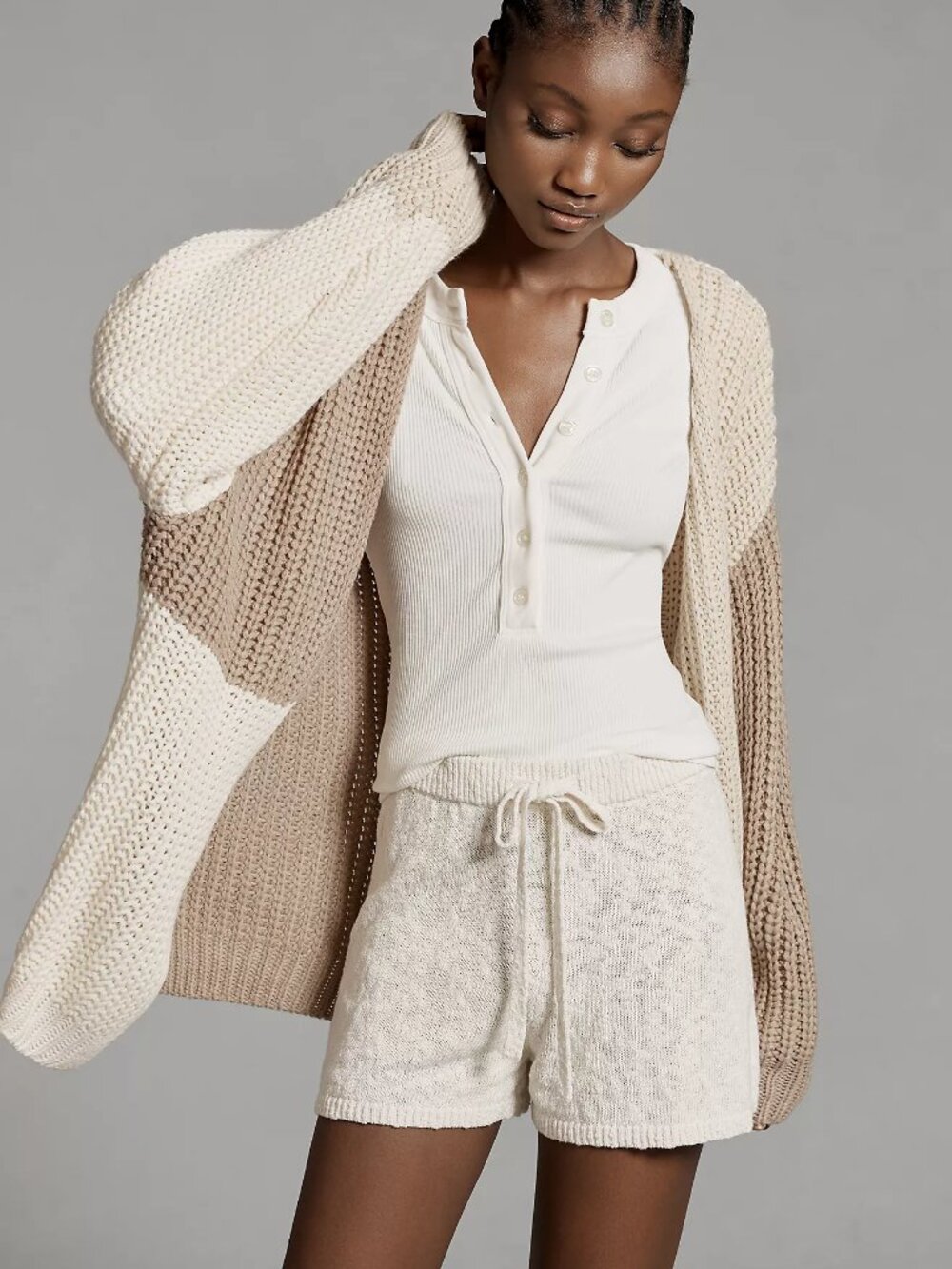 NWT Porridge Colorblock Cardigan Sweater Anthropologie One Size